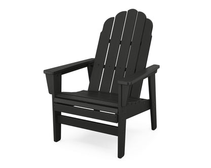 POLYWOOD® Vineyard Grand Upright Adirondack Chair in Black