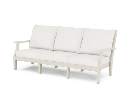 Country Living Wovendale Deep Seating Sofa in Sand / Natural Linen