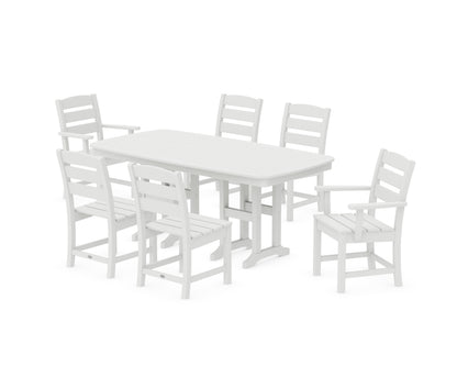 POLYWOOD® Lakeside 7-Piece Dining Set in White
