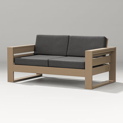 PW Designer Series Latitude Loveseat in Vintage Sahara / Spectrum Carbon