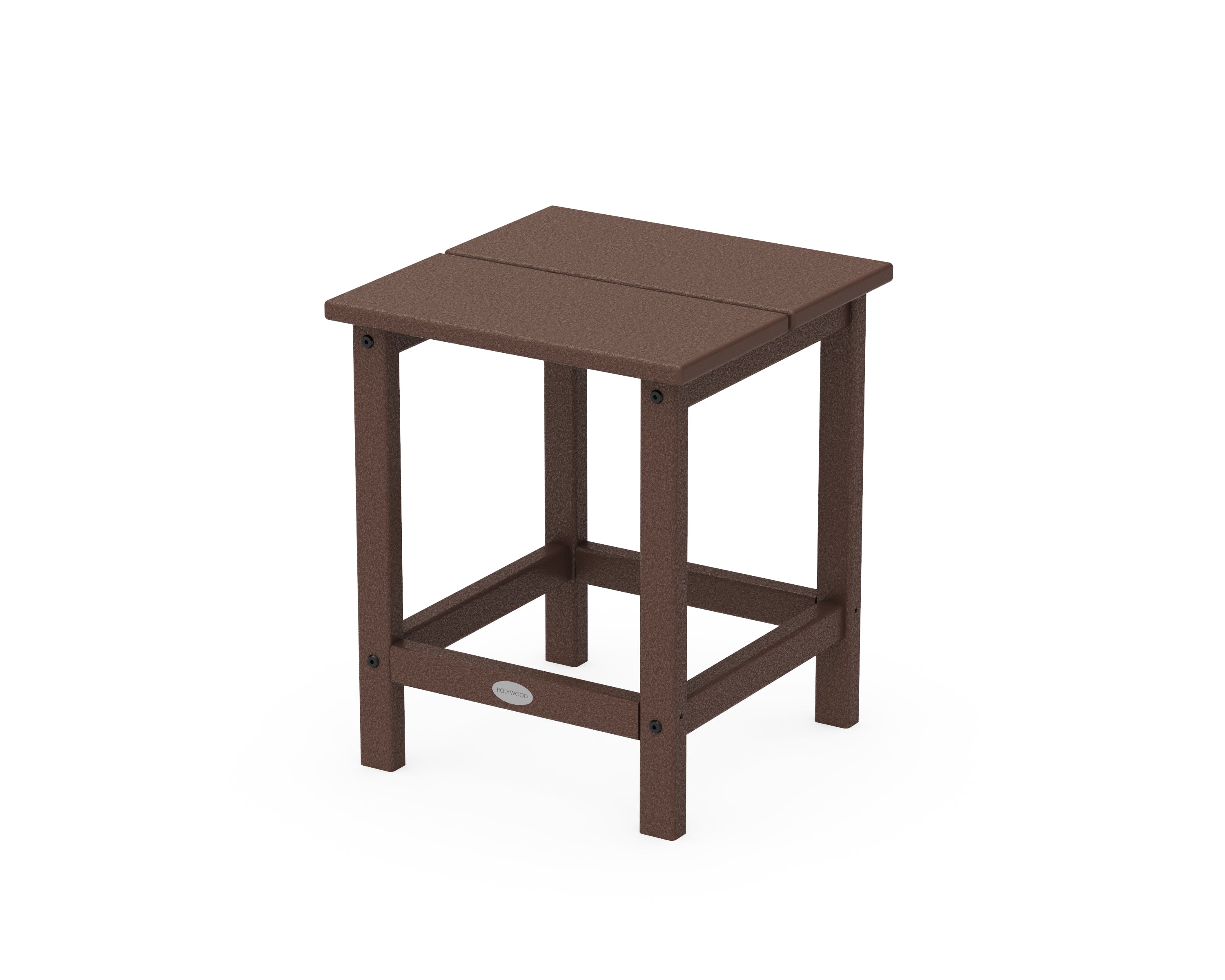 POLYWOOD® Studio Square Side Table in Mahogany
