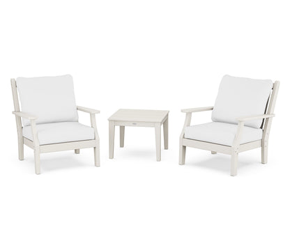 Country Living Wovendale 3-Piece Deep Seating Set in Sand / Natural