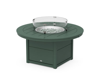 POLYWOOD® Round 48" Fire Pit Table in Green