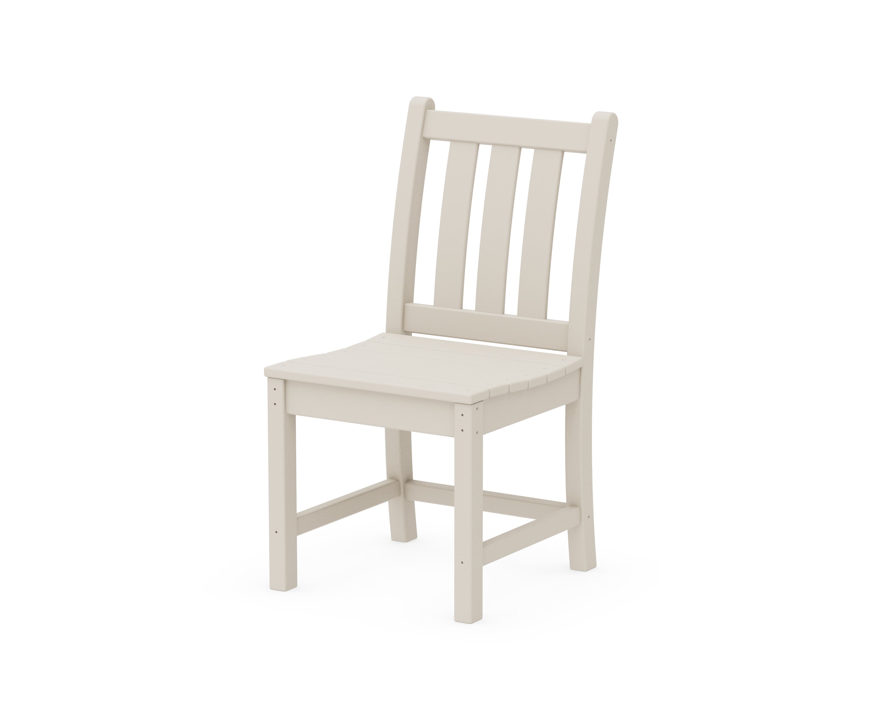 POLYWOOD® Traditional Garden Dining Side Chair in Sand