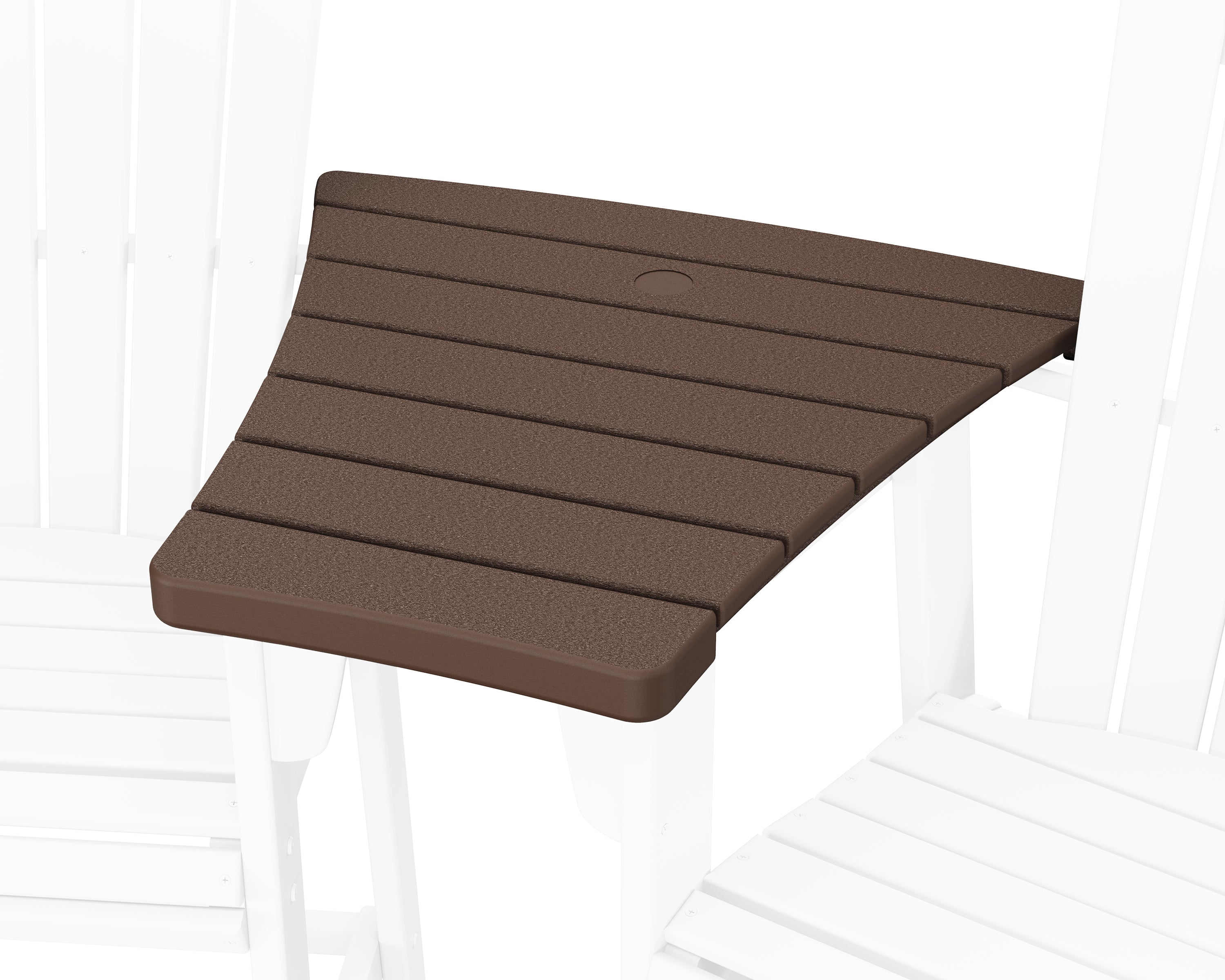 POLYWOOD® 600 Series Angled Adirondack Dining Connecting Table in Mahogany
