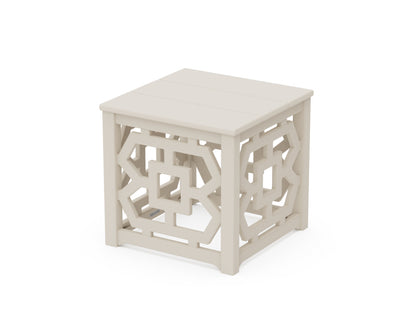 Martha Stewart by POLYWOOD® Chinoiserie Accent Table in Sand