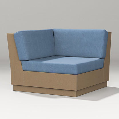 PW Designer Series Elevate Modular Corner Chair in Vintage Sahara / Sky Blue