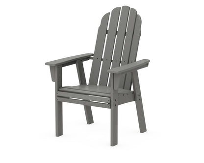 POLYWOOD® Vineyard Curveback Adirondack Dining Chair in Slate Grey