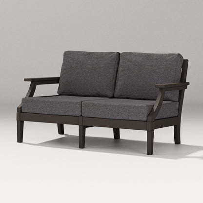 PW Designer Series Estate Loveseat in Vintage Coffee / Ash Charcoal