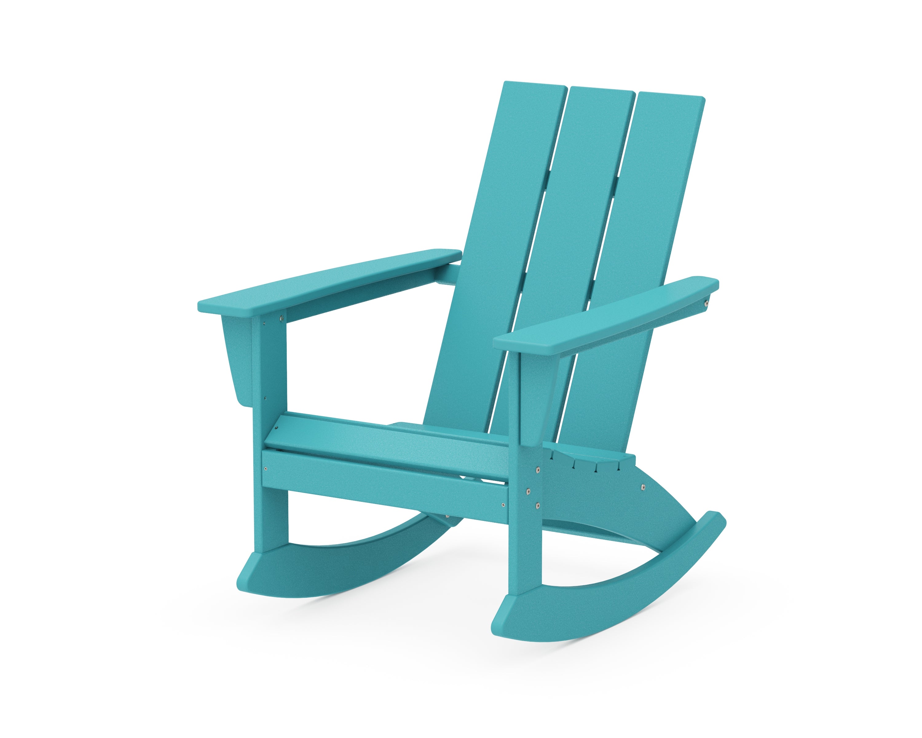 POLYWOOD® Modern Adirondack Rocking Chair in Aruba