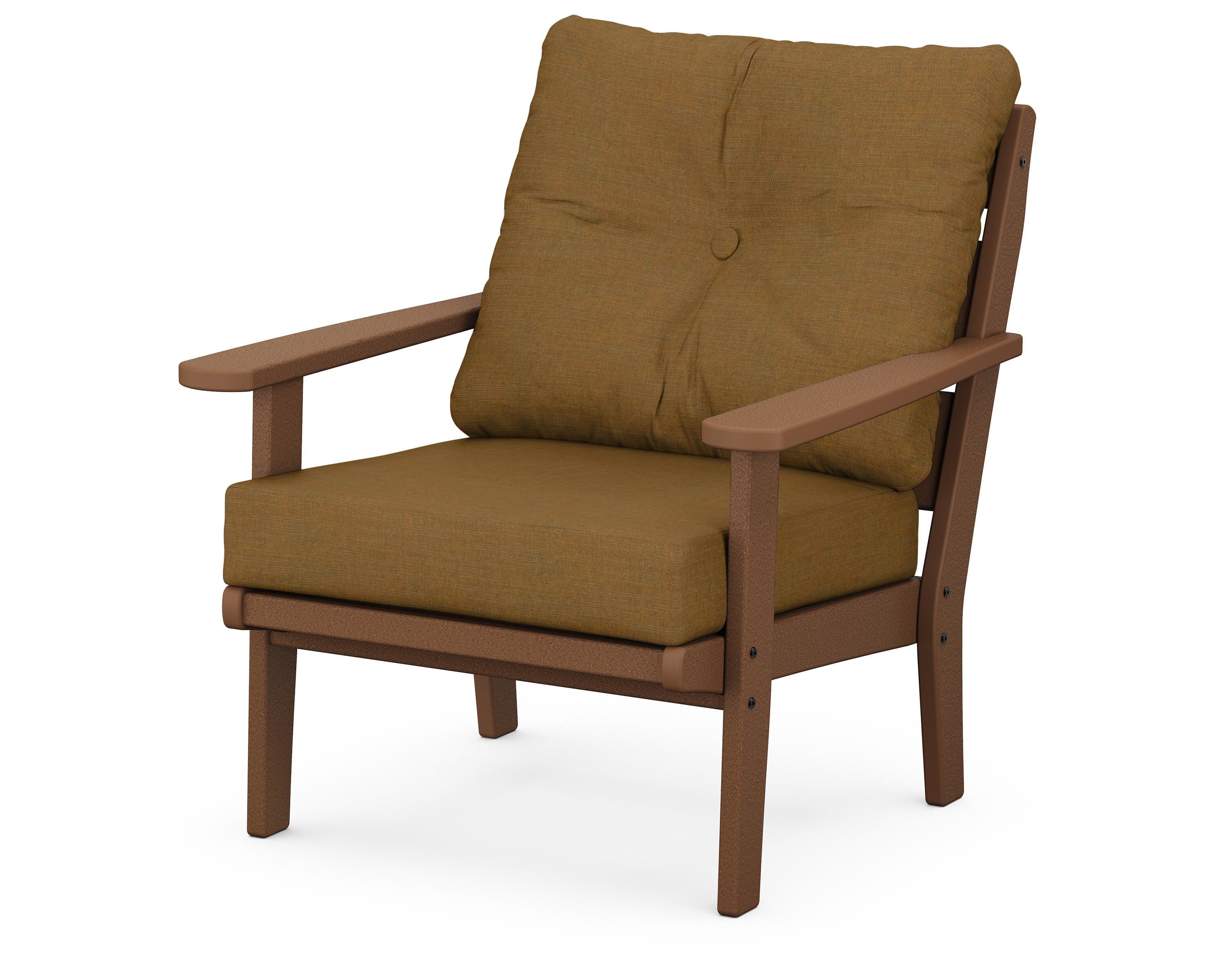 POLYWOOD® Lakeside Deep Seating Chair in Teak / Exhale Teak