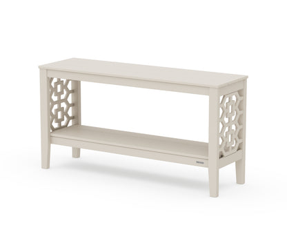 Martha Stewart by POLYWOOD® Chinoiserie 56” Console Table in Sand