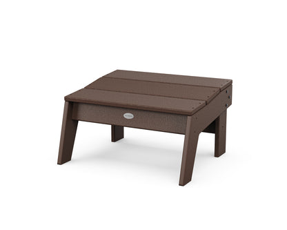 POLYWOOD® Modern Studio Oversized Ottoman in Mahogany