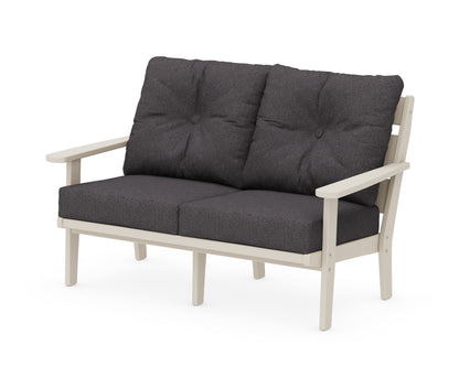 POLYWOOD® Lakeside Deep Seating Loveseat in Sand / Ash Charcoal