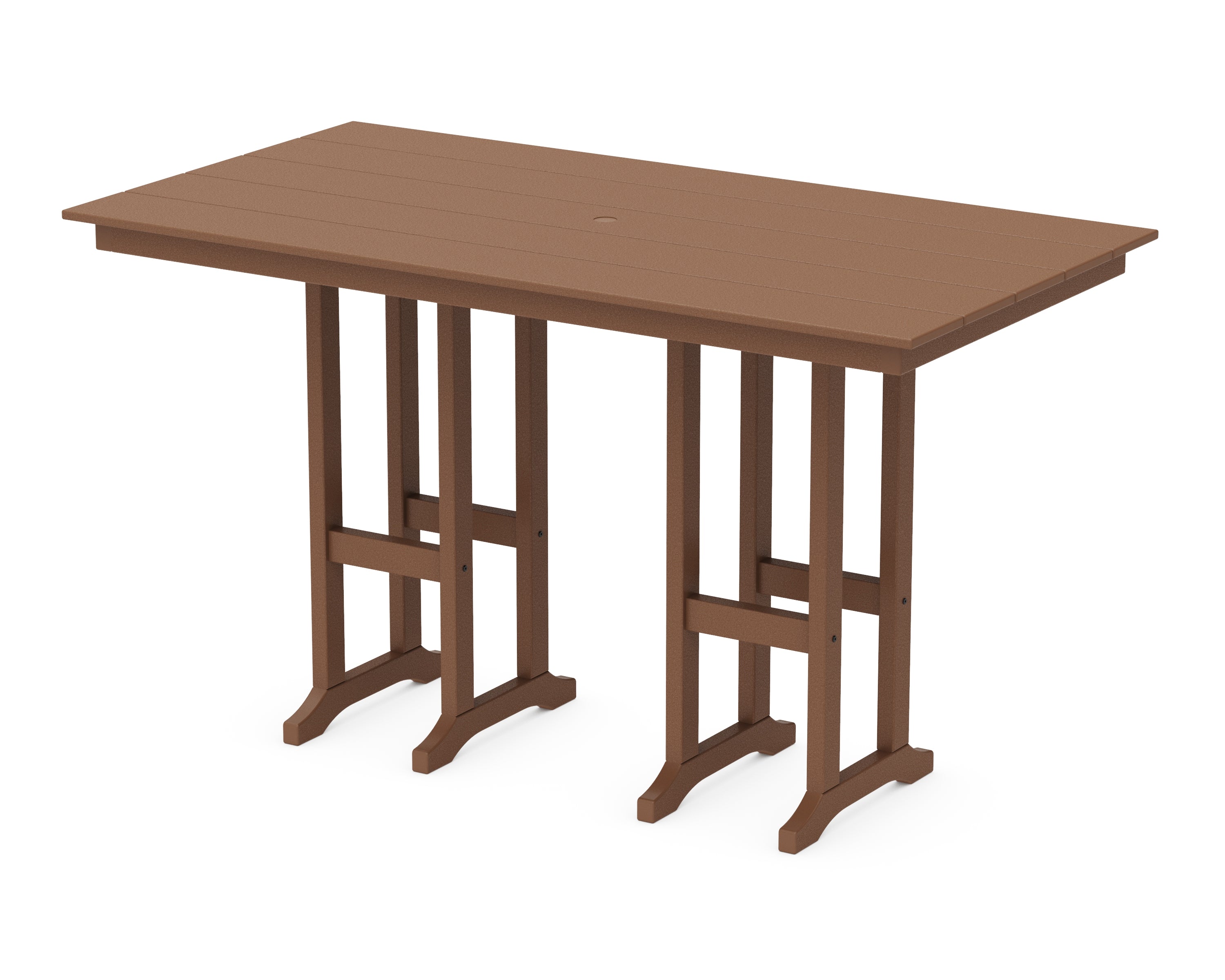 POLYWOOD® Farmhouse 37" x 72" Bar Table in Teak