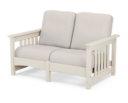 POLYWOOD® Club Mission Loveseat in Sand / Cast Ash