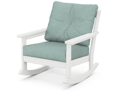 Vineyard Deep Seating Rocking Chair - White