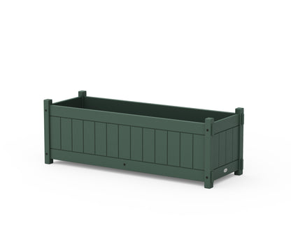 POLYWOOD® Vineyard Rectangle Triple Planter Box in Green
