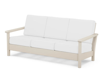 POLYWOOD® Harbour Deep Seating Sofa in Sand / Natural