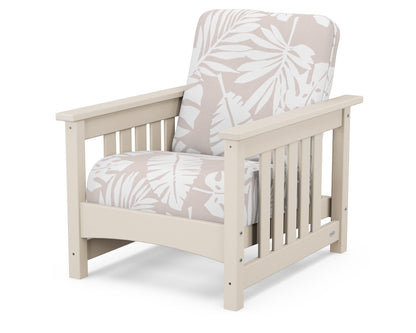 POLYWOOD® Club Mission Chair in Sand / Leaf Dune Burlap