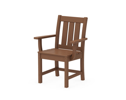 POLYWOOD® Oxford Dining Arm Chair in Teak