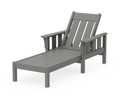 Martha Stewart by POLYWOOD® Acadia Chaise Lounge in Slate Grey