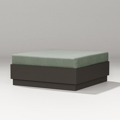 PW Designer Series Elevate Lounge Ottoman in Vintage Coffee / Cast Sage