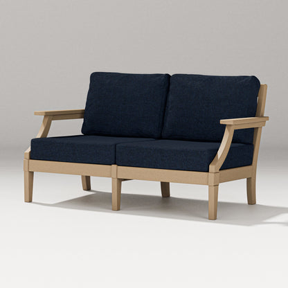 PW Designer Series Estate Loveseat in Vintage Sahara / Marine Indigo