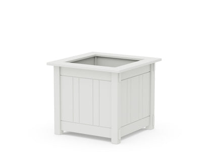 Martha Stewart by POLYWOOD® Acadia Large Square Planter Box in White