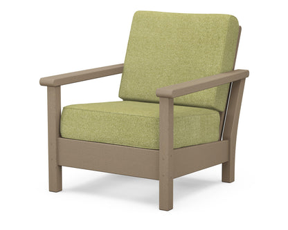 POLYWOOD® Harbour Deep Seating Chair in Vintage Sahara / Chartreuse Boucle