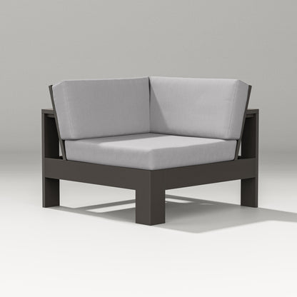 PW Designer Series Latitude Modular Corner Chair in Vintage Coffee / Granite