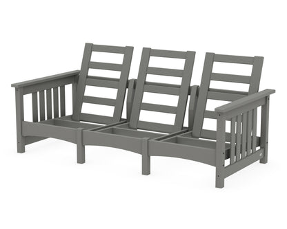 POLYWOOD® Club Mission Sofa Frame in Slate Grey