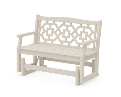 Martha Stewart by POLYWOOD® Chinoiserie 48" Glider in Sand