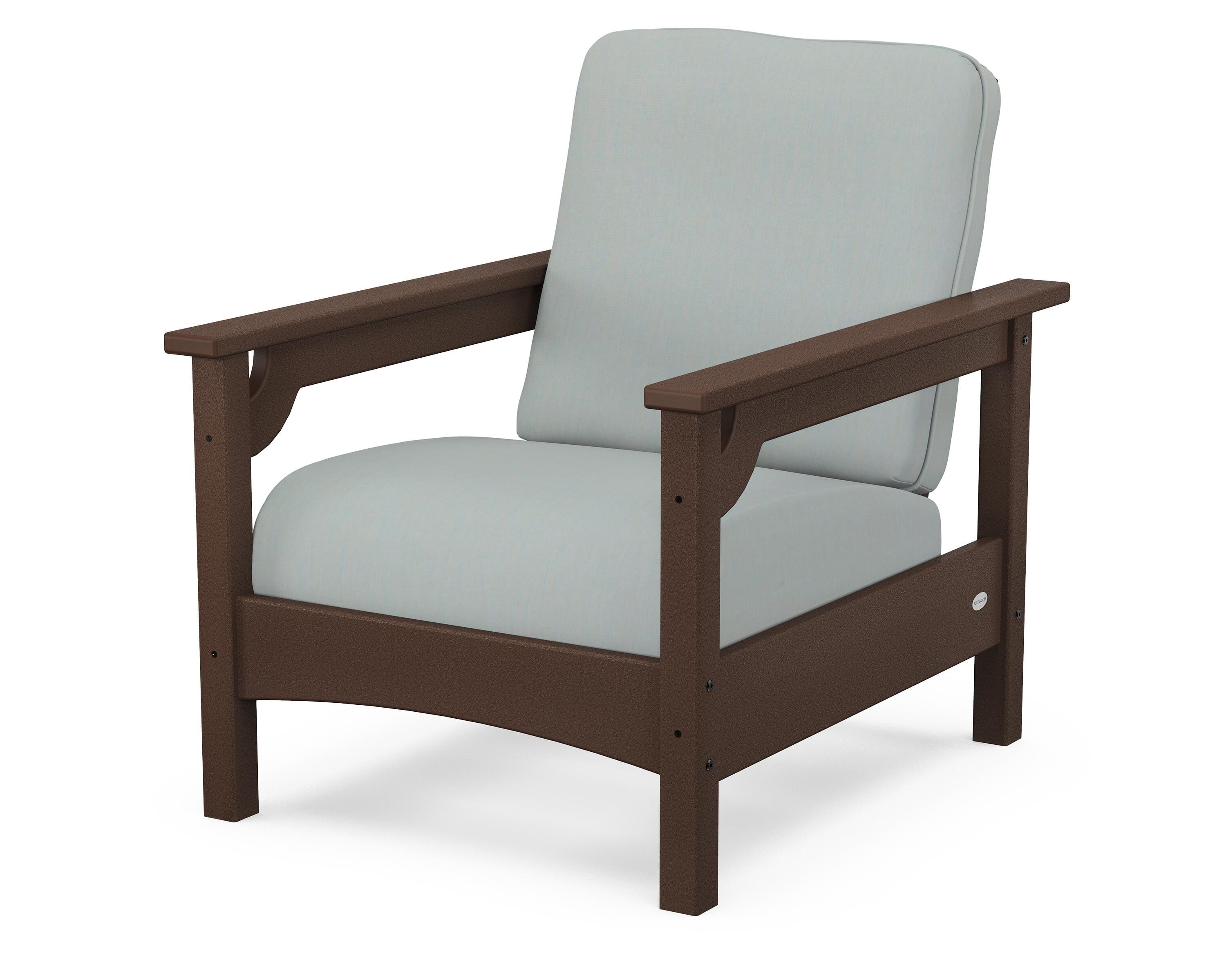 POLYWOOD® Club Chair in Mahogany / Spa