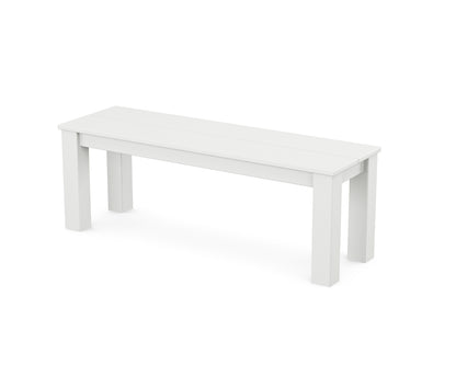 POLYWOOD® Studio Parsons 48" Bench in White