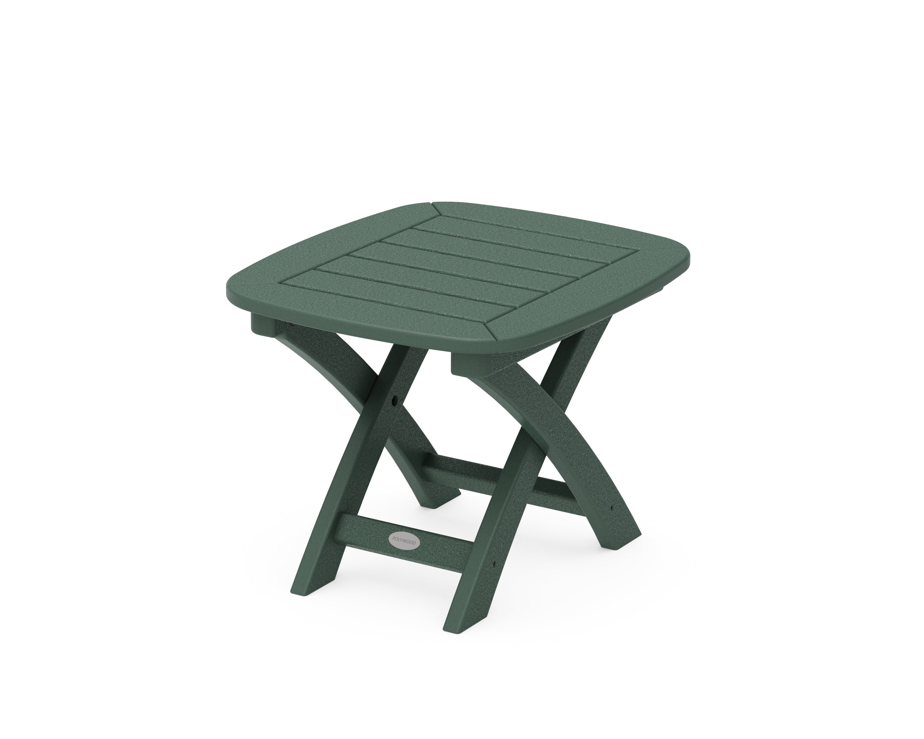POLYWOOD® Nautical 21" x 18" Side Table in Green
