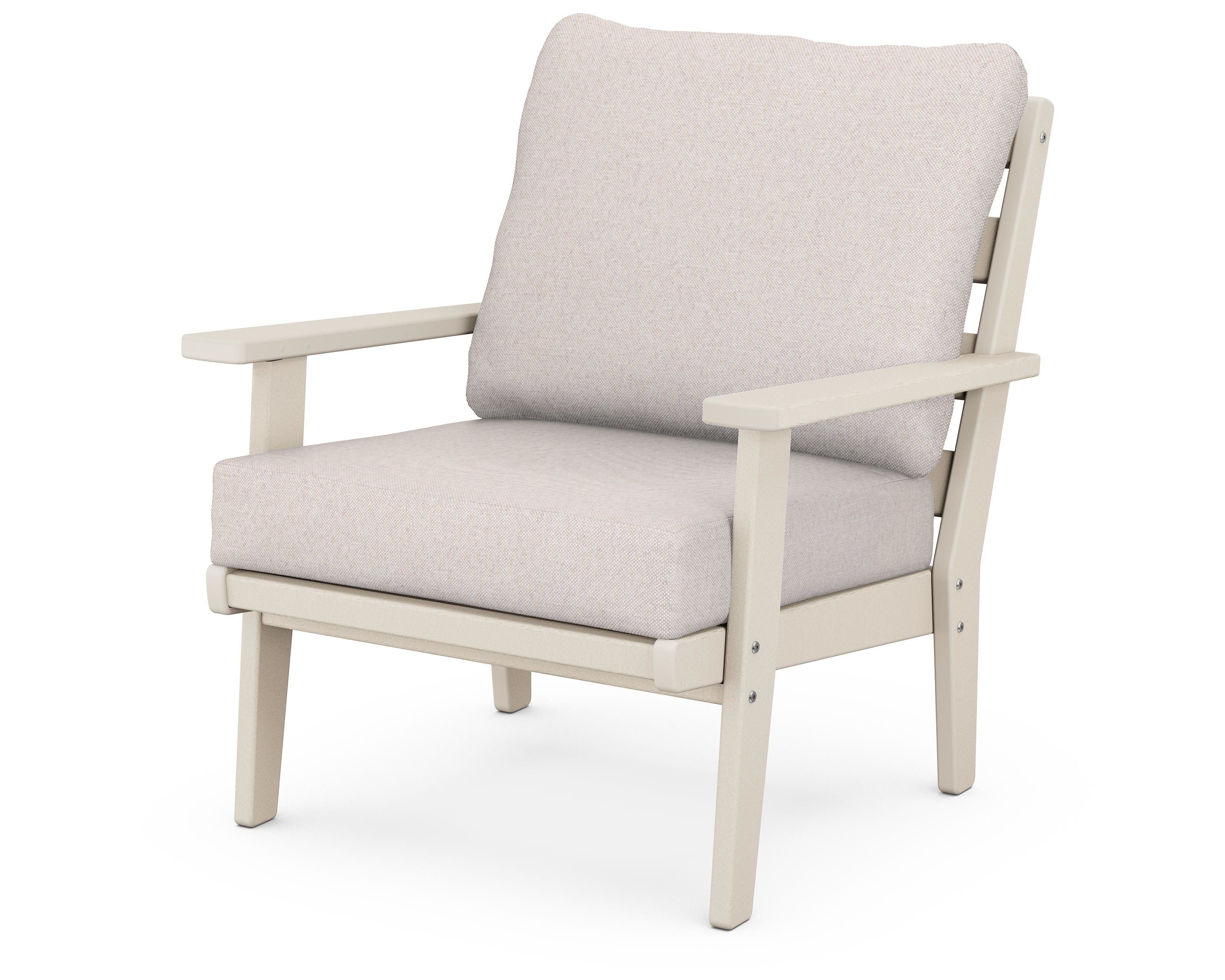 POLYWOOD® Grant Park Deep Seating Chair in Sand / Dune Burlap