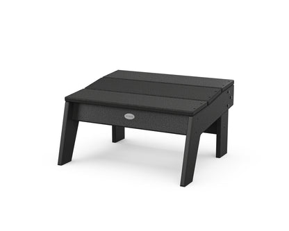 POLYWOOD® Modern Studio Oversized Ottoman in Black