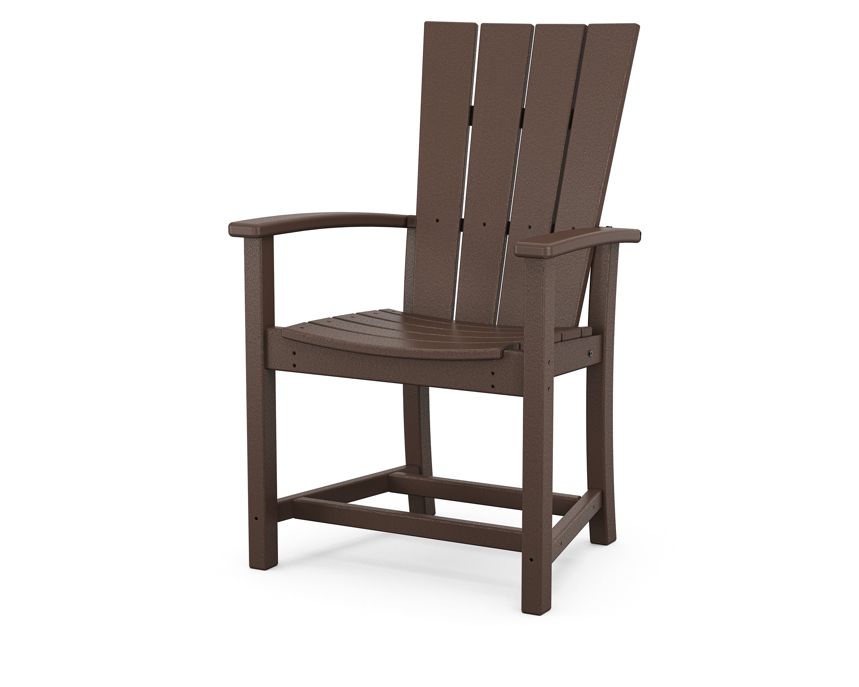 POLYWOOD® Quattro Adirondack Dining Chair in Mahogany