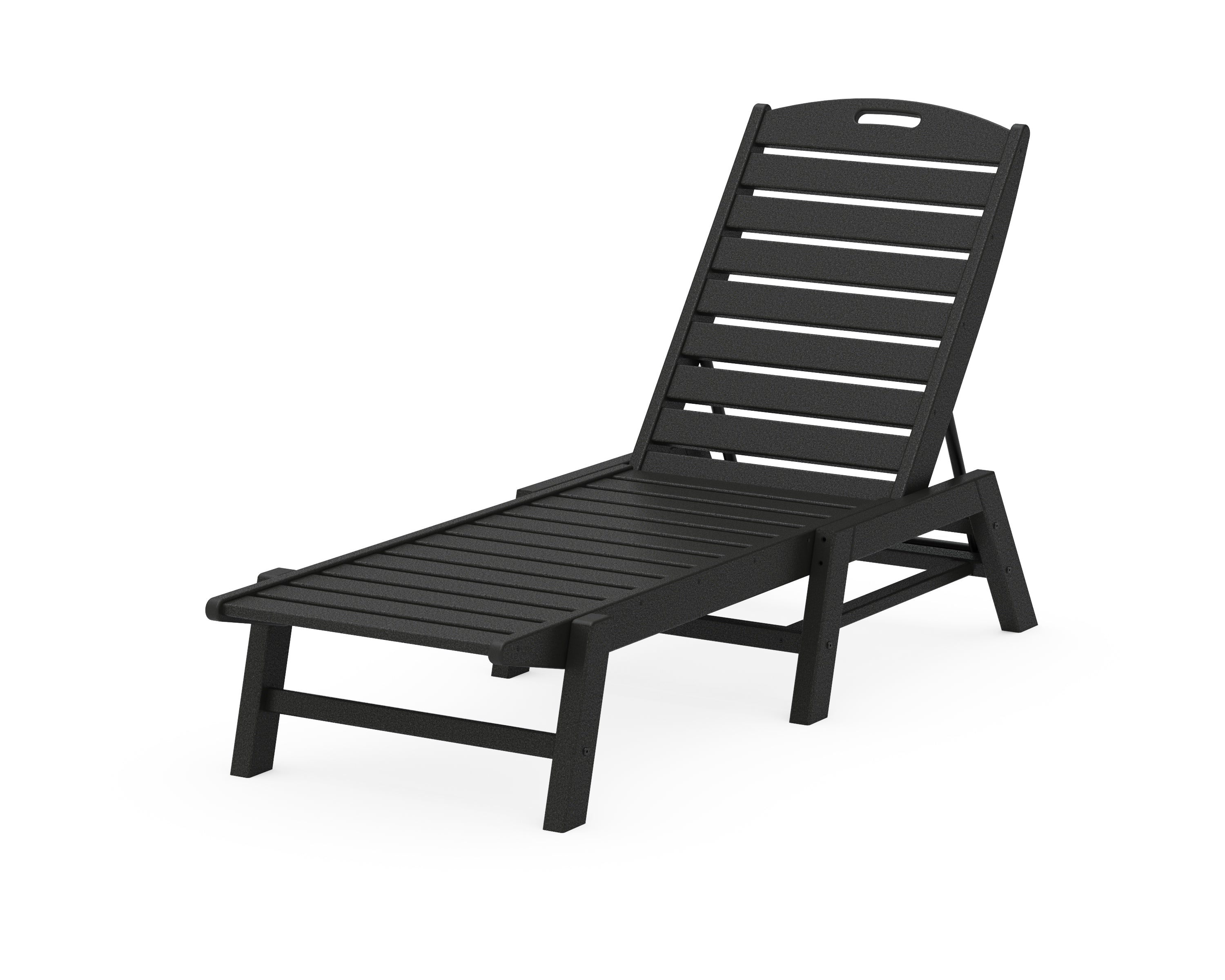 POLYWOOD® Nautical Chaise in Black
