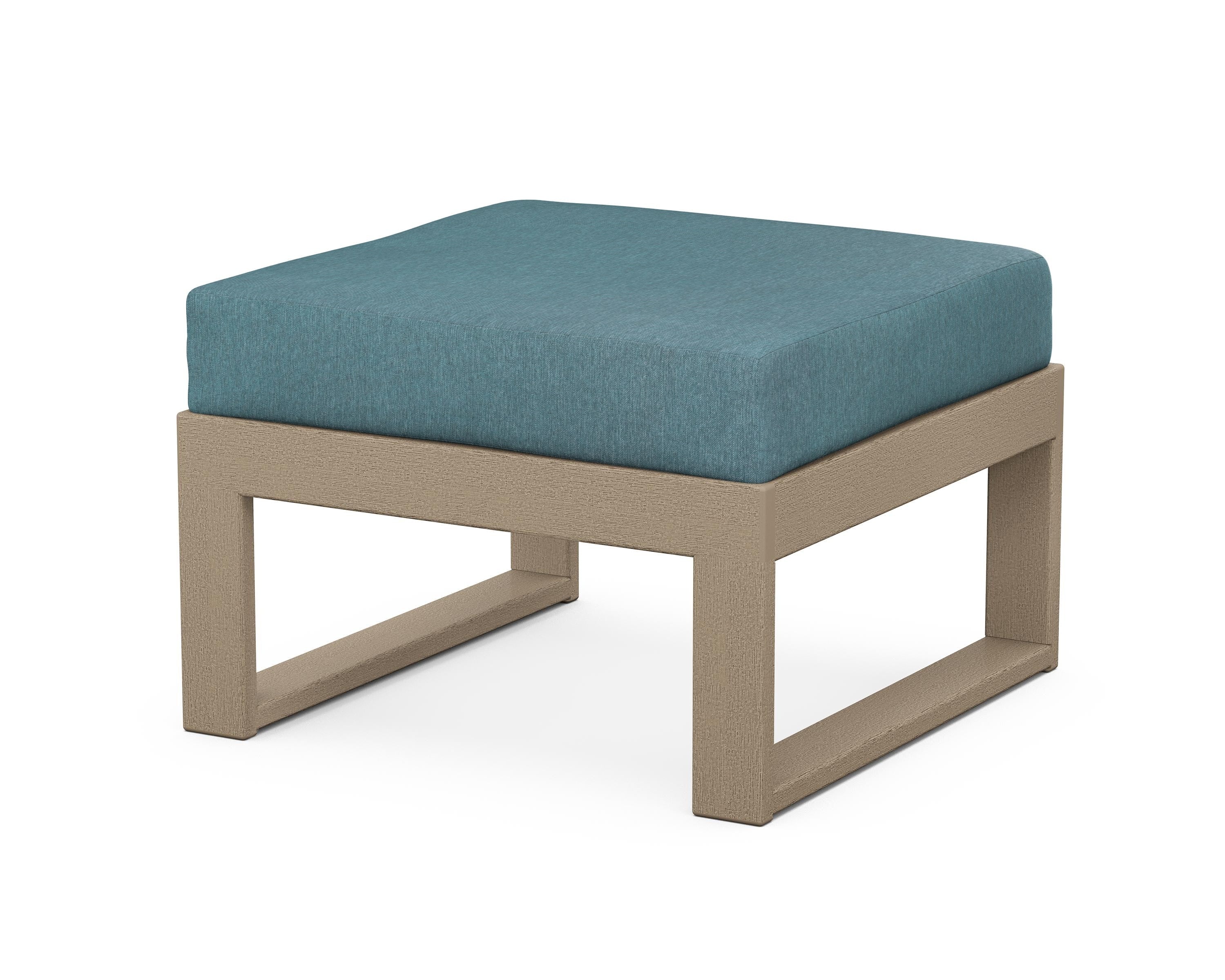 Unbranded Modular Ottoman - Modern in Vintage Sahara / Ocean Teal