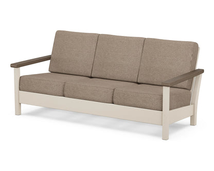POLYWOOD® Harbour Deep Seating Sofa in Sand / Kona / Spiced Burlap