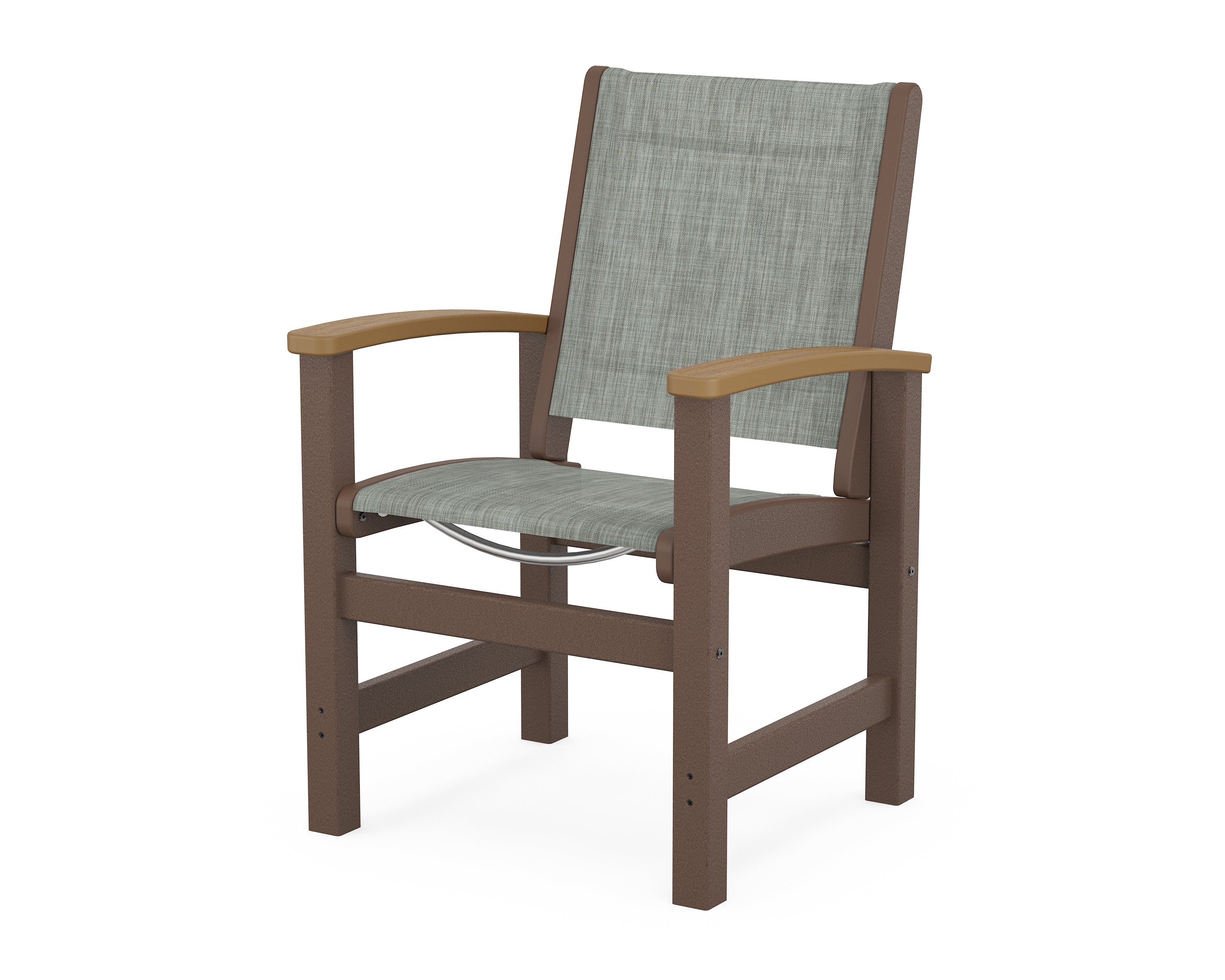 POLYWOOD® Coastal Dining Chair in Mahogany / Natural / Birch Sling