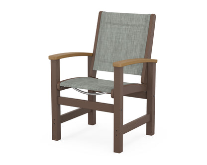 POLYWOOD® Coastal Dining Chair in Mahogany / Natural / Birch Sling