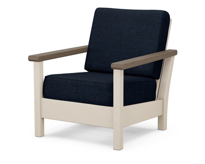 POLYWOOD® Harbour Deep Seating Chair in Sand / Kona / Marine Indigo