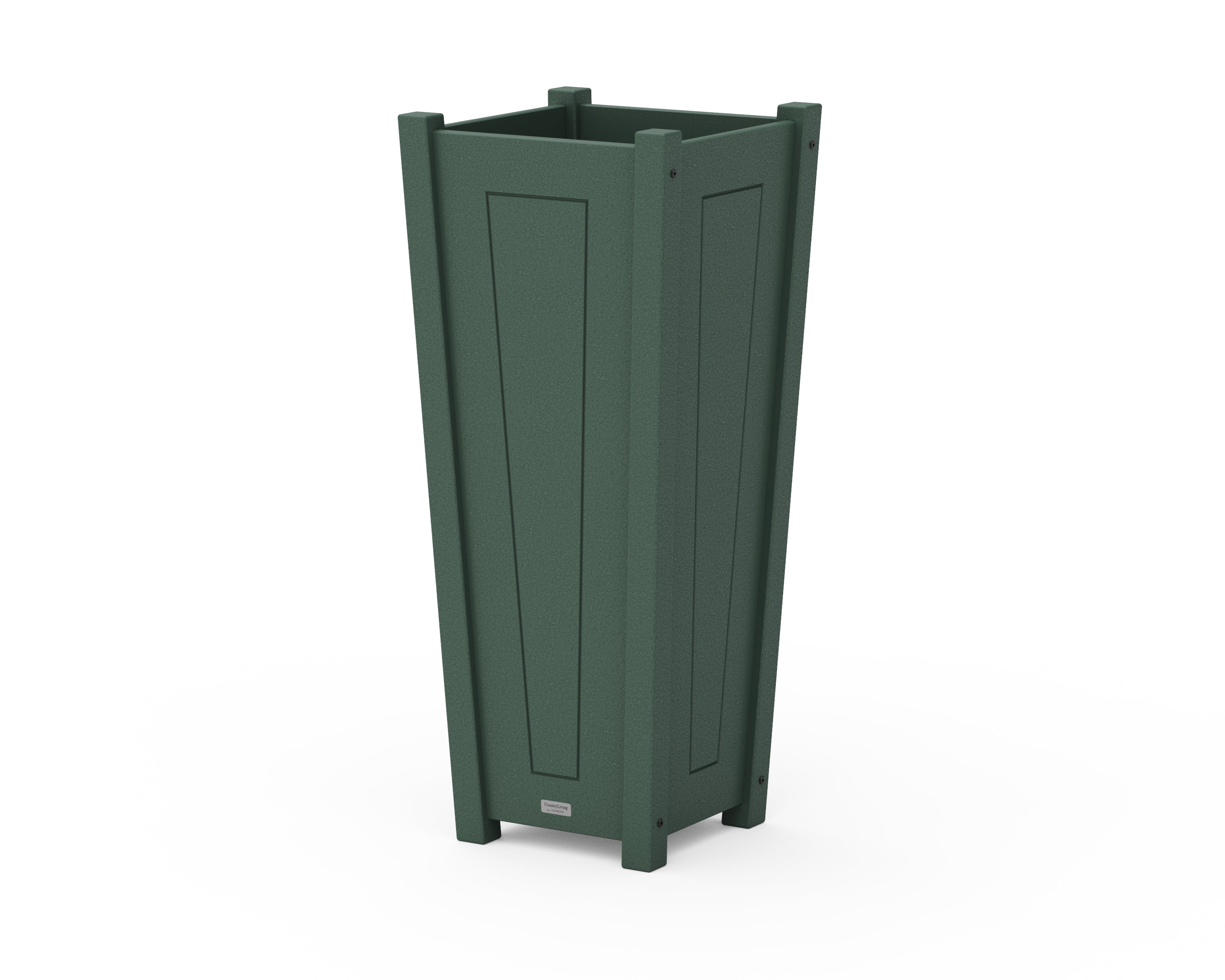 Country Living Country Living Tapered Square Tall Planter Box in Green