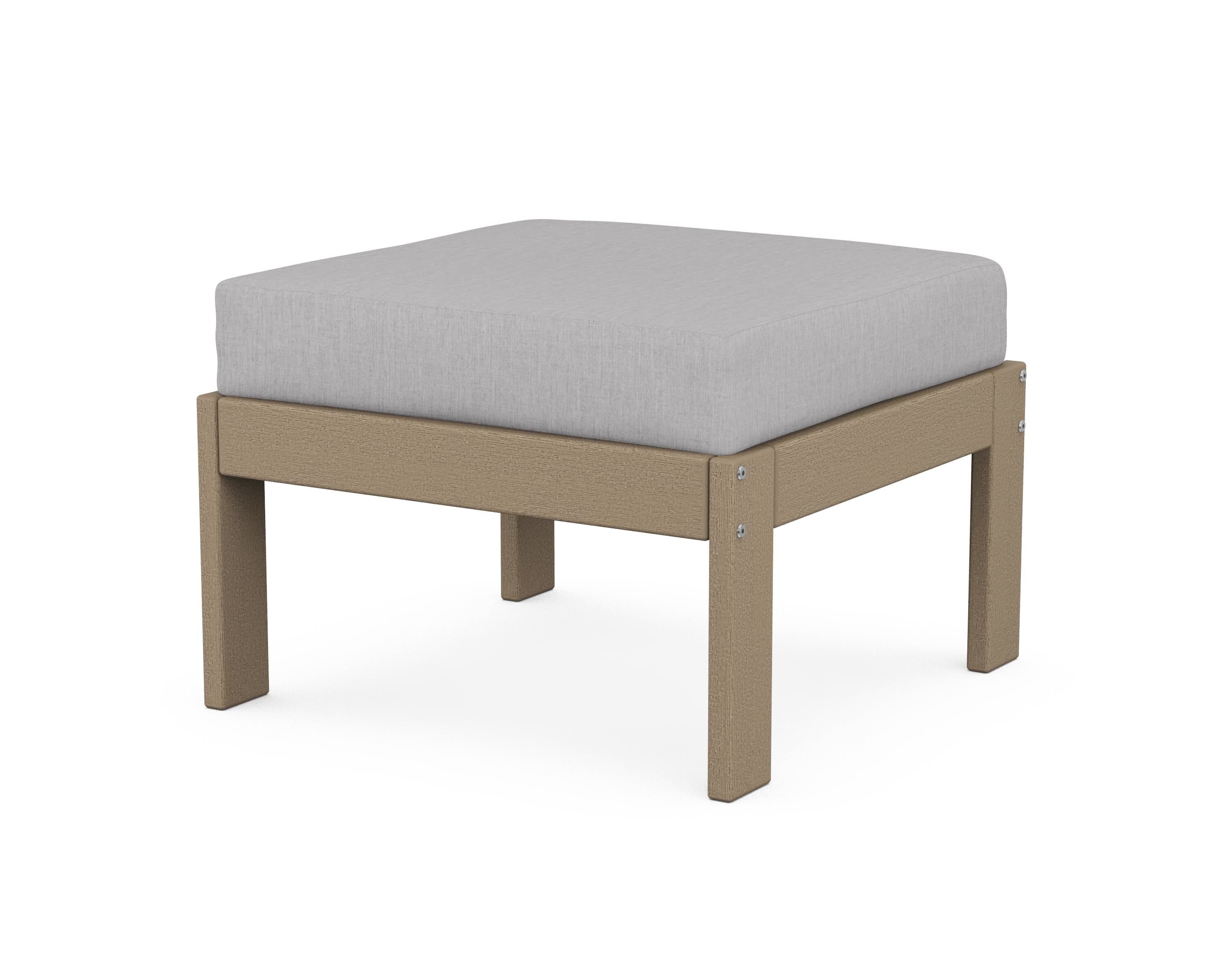 POLYWOOD® Vineyard Modular Ottoman in Vintage Sahara / Granite