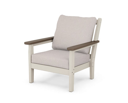 POLYWOOD® Chippendale Deep Seating Chair in Sand / Kona / Dune Burlap