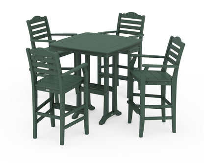 Draper James™ by  POLYWOOD® Savannah 5-Piece Bar Set with Trestle Legs in Green