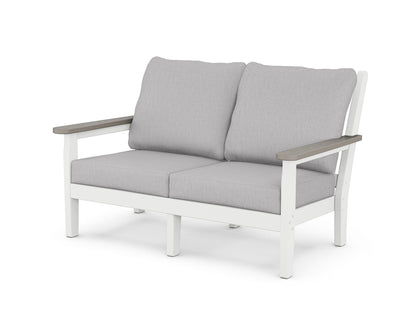 Chippendale Deep Seating Loveseat - White